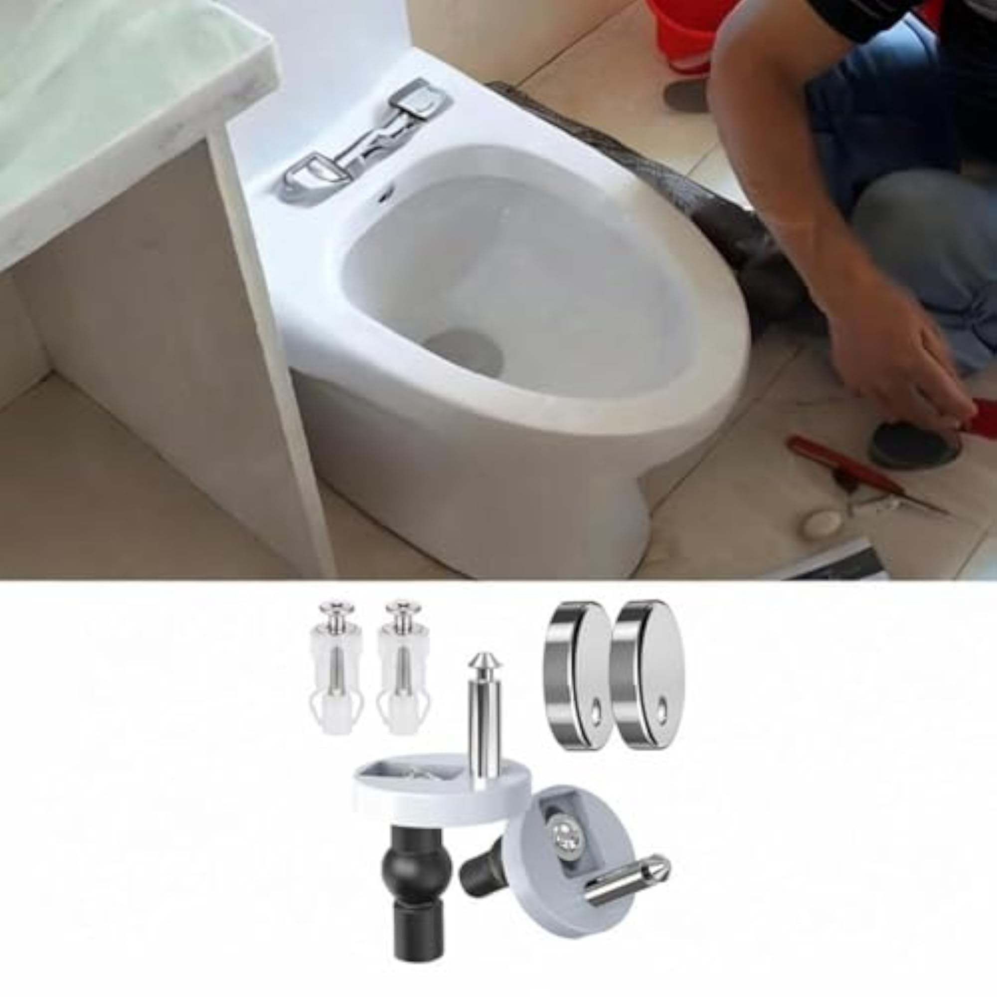 Toilet Seat Hinge Bolts Kit for Modern Toilet Seats